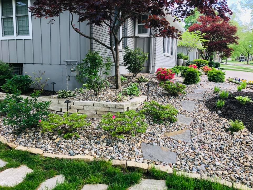 Landscaping project in Prairie Village