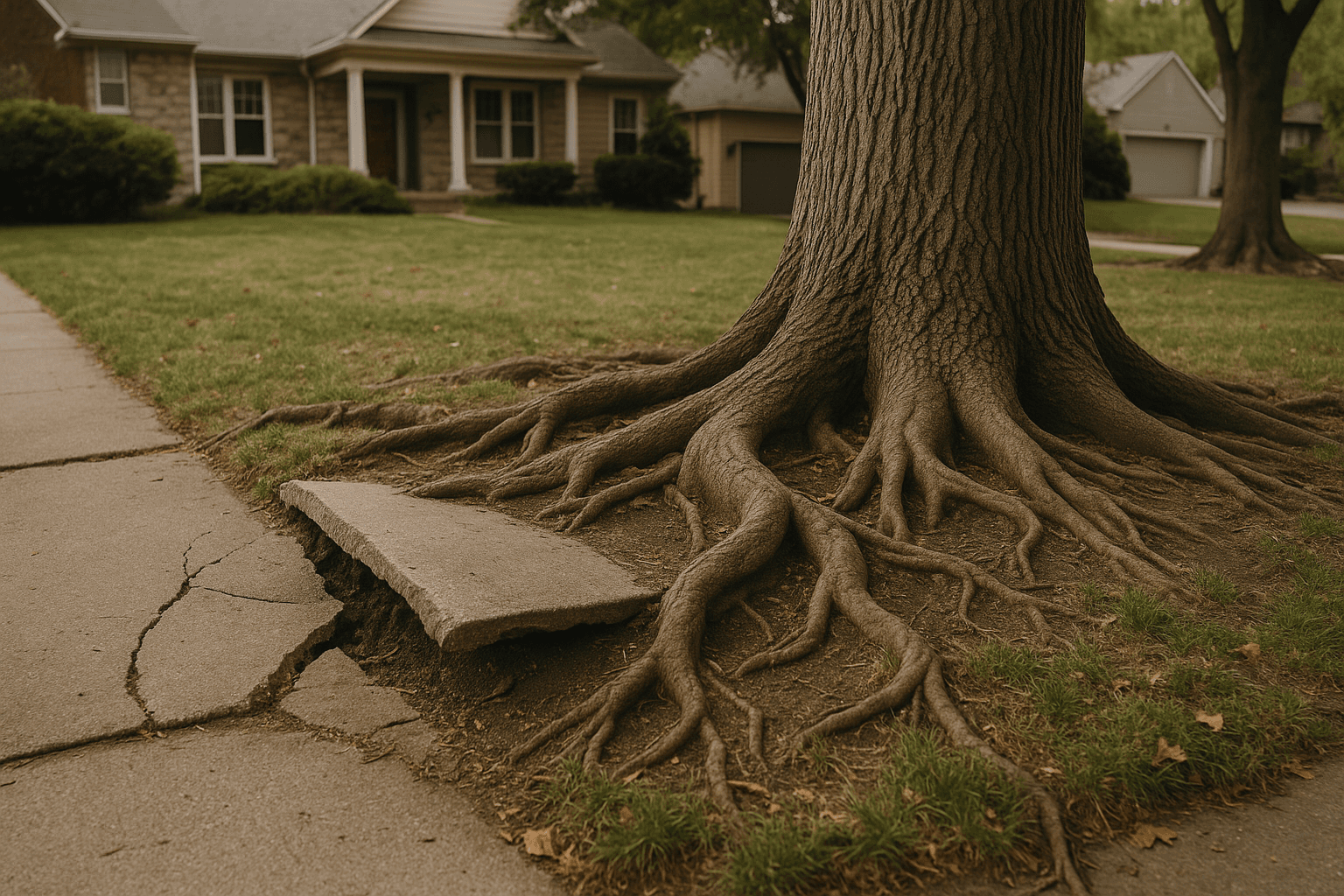 Identify Tree Root Damage Signs in Kansas City