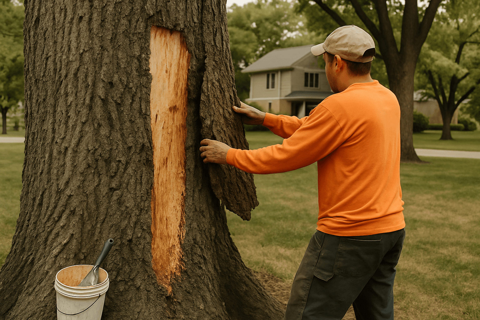 Repairing Tree Bark Damage in Kansas City
