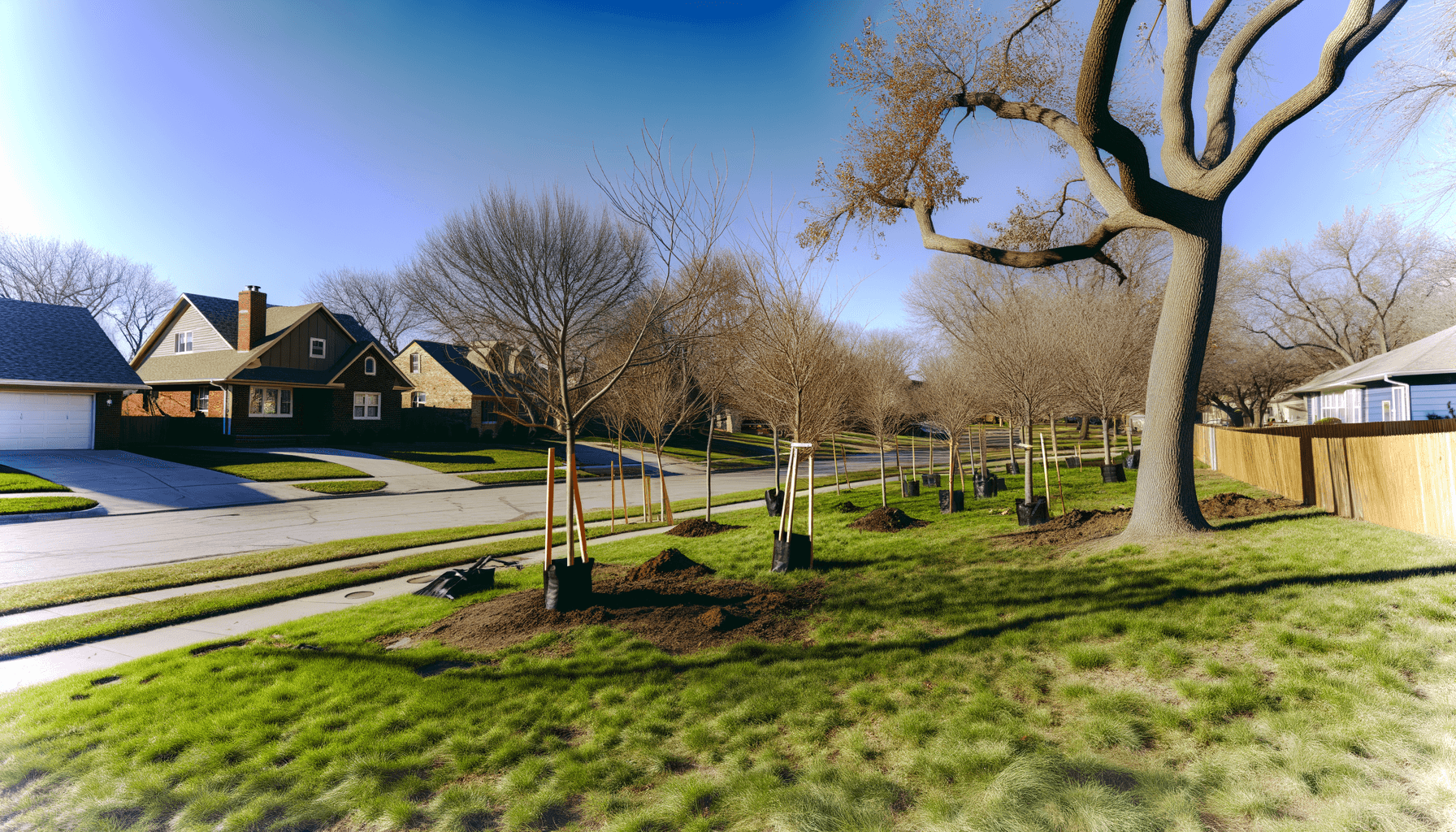 Tree Planting After Wildfires in Kansas City